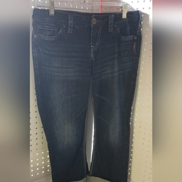 Silver Santorini Jean's, capri - Picture 2 of 3